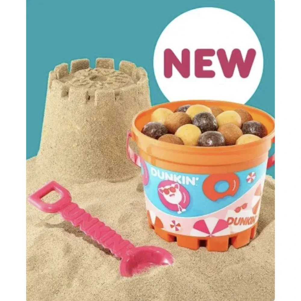 Dunkin' Donuts Beach Bucket/Pail/Shovel/Lid Real Housewives of Rhode Island-NEW!